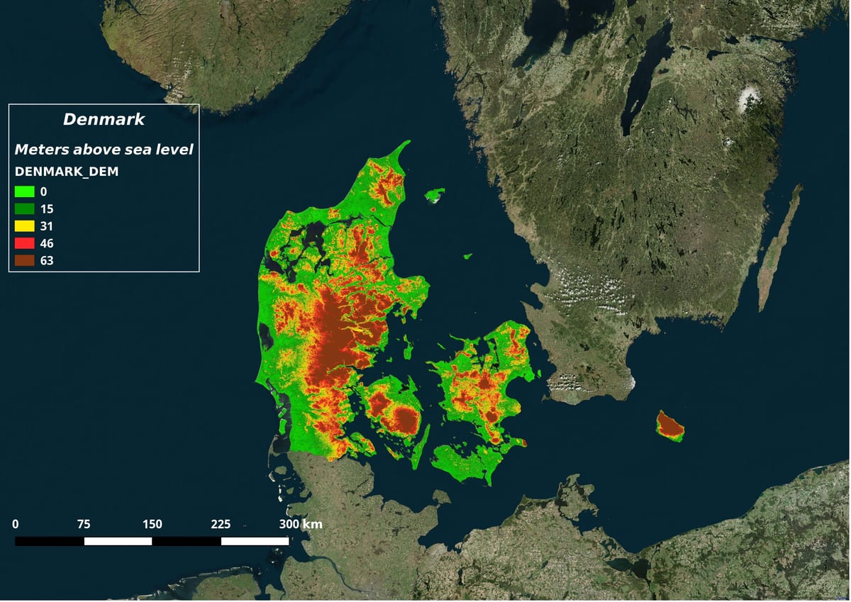 ਨਕਸ਼ਾ ਡੈਨਮਾਰਕ ਦੇ ਮਾਹੌਲ